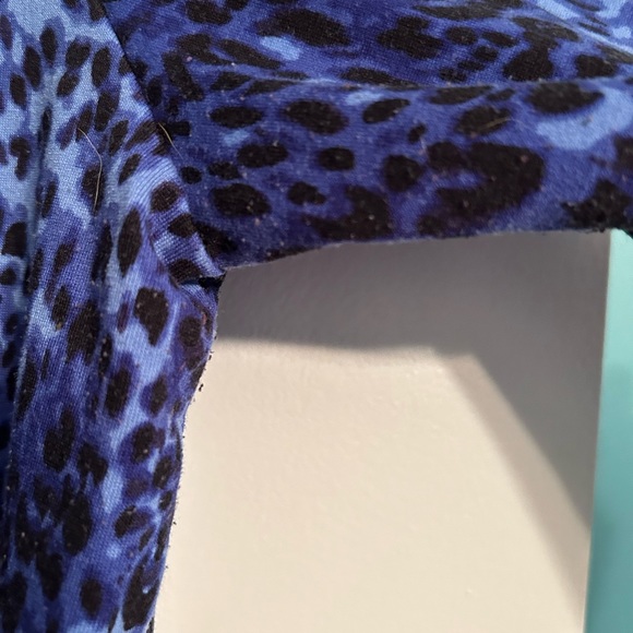 LuLaRoe Lynnae 3XL blue leopard cheetah EUC RARE PATTERN - Picture 4 of 5